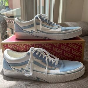 Vans Old Skool Bolt Sneakers - Baby Blue & White